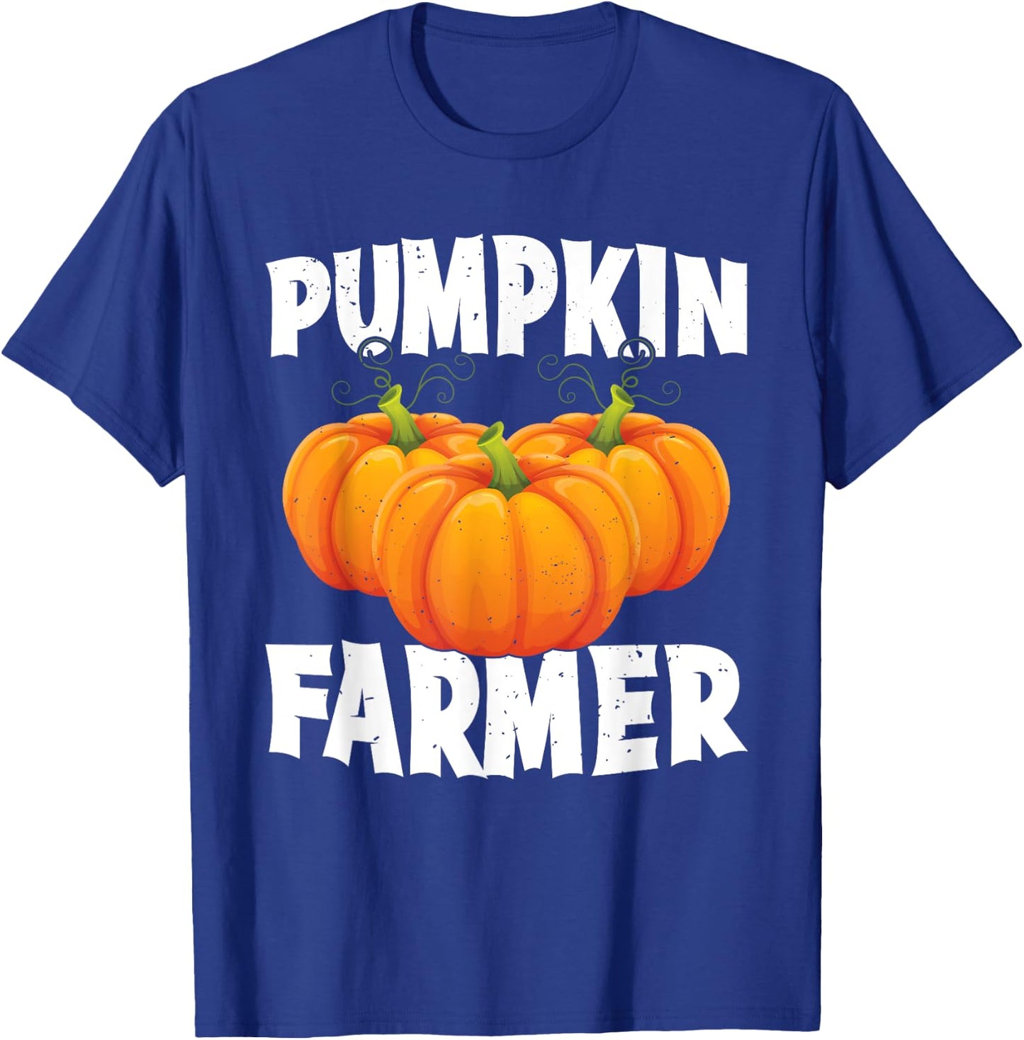 Pumpkin Farmer Halloween Pumpkin Grower Spooky Season Farm T-Shirt - T-Shirt | Royal