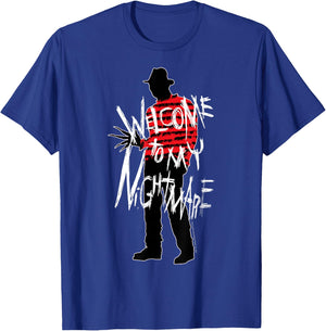 A Nightmare On Elm Street Freddy Welcome to My Nightmare T-Shirt - T-Shirt | Royal