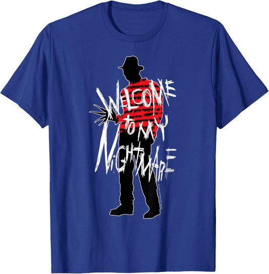A Nightmare On Elm Street Freddy Welcome to My Nightmare T-Shirt - T-Shirt | Royal