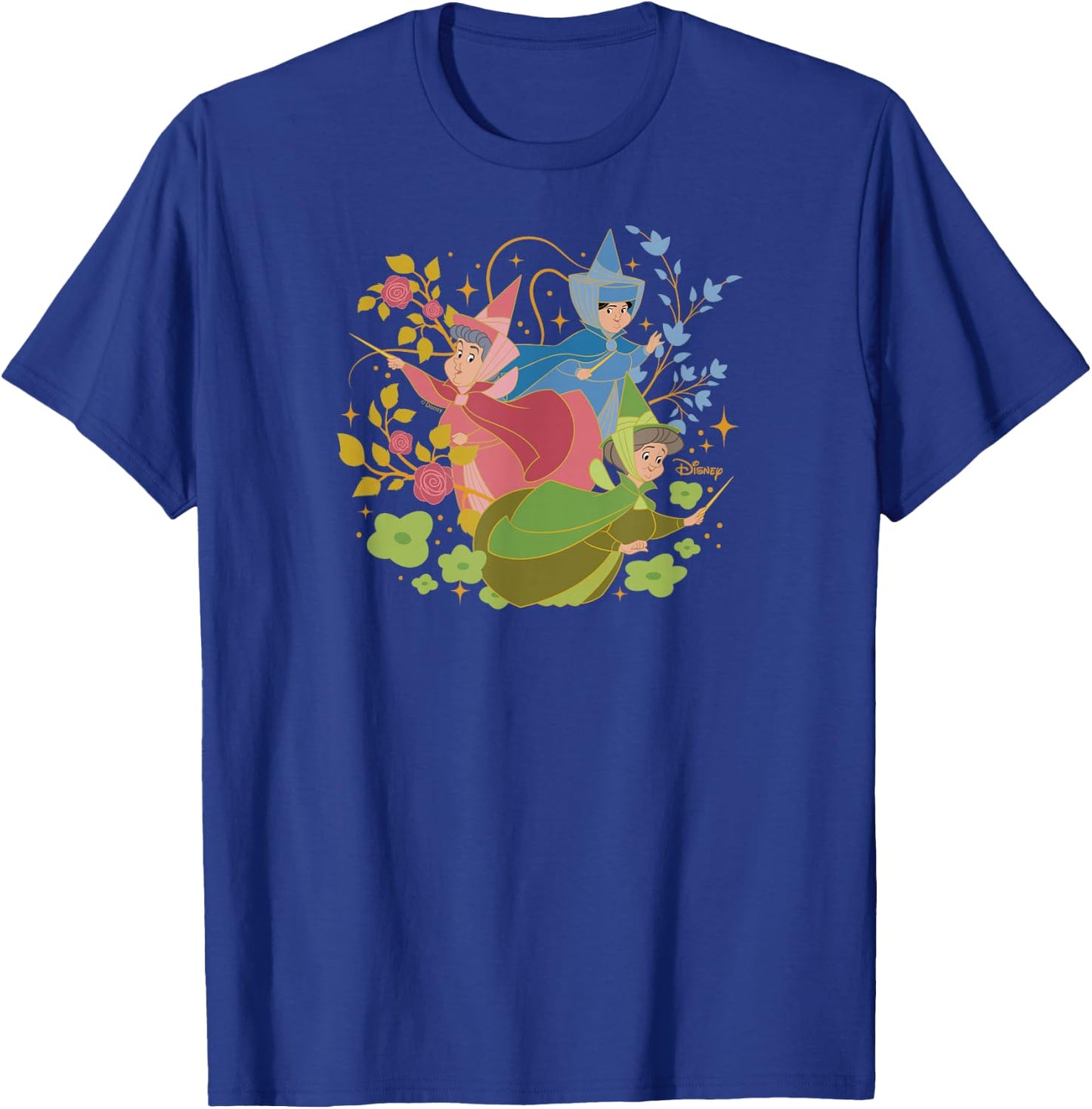Disney Princess - Sleeping Beauty Flora Fauna Merryweather T-Shirt - T-Shirt | Royal