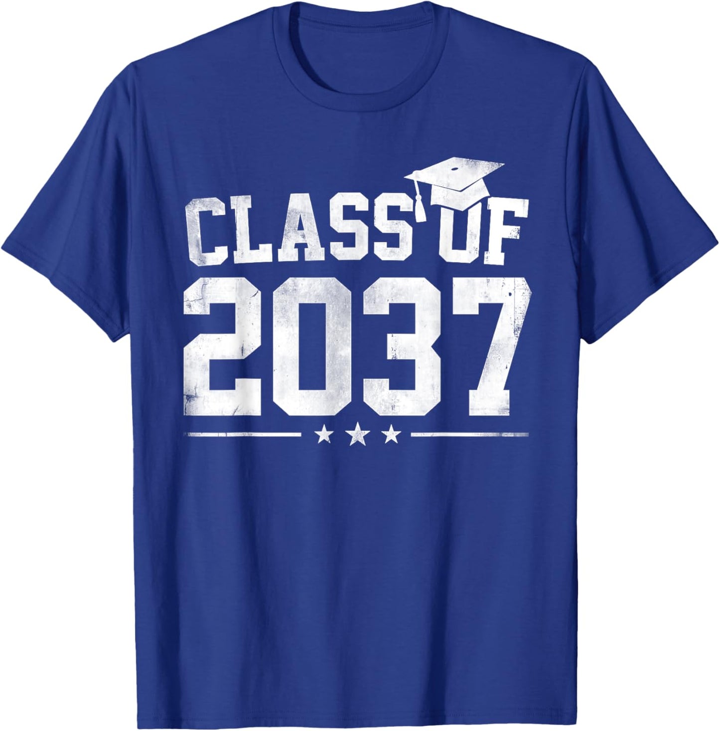 Class Of 2037 Pre K Grow With Me Graduation Boys Girls Kids T-Shirt - T-Shirt | Royal