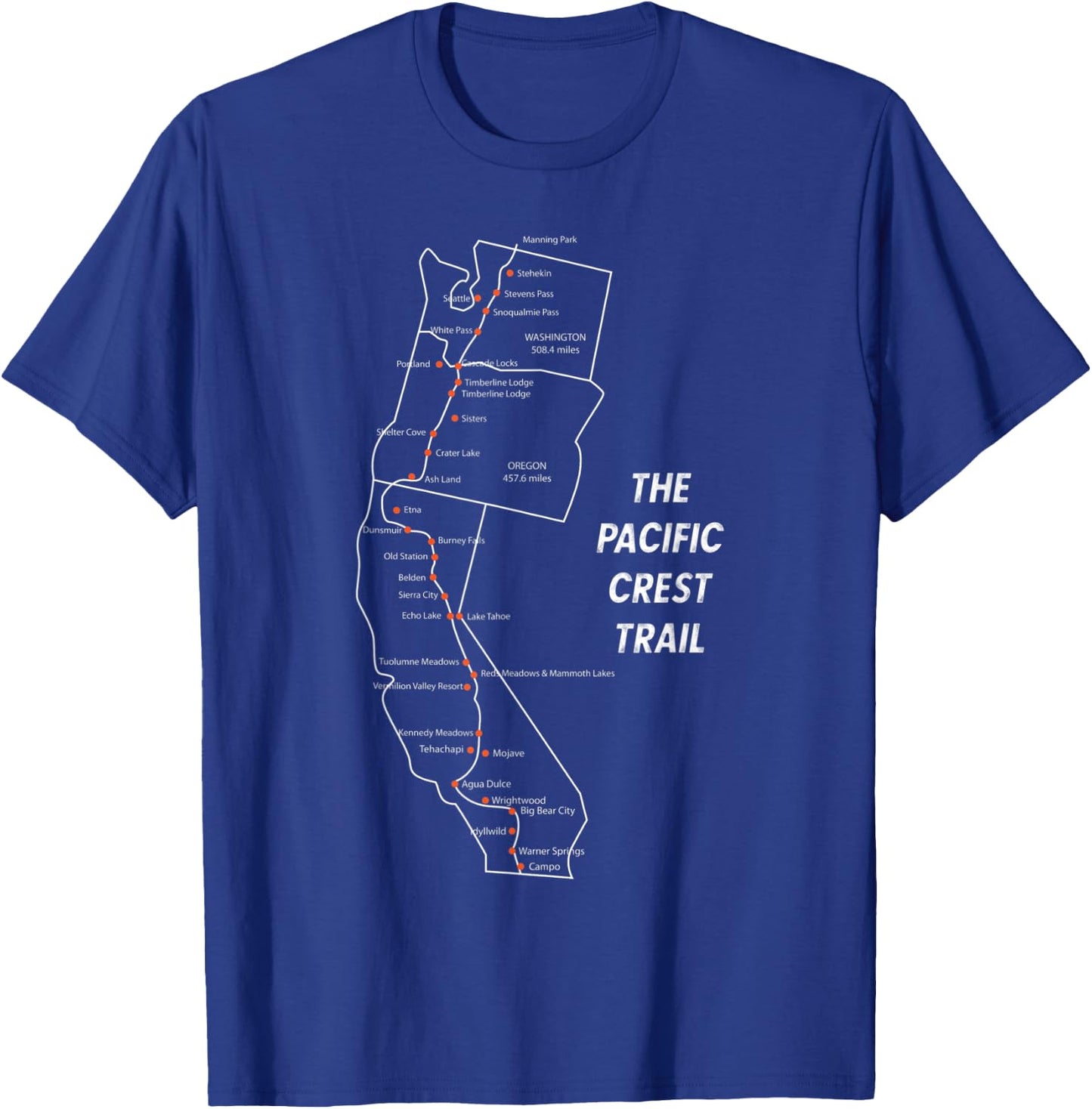 The Pacific Crest Trail Hiking T-Shirt - T-Shirt | Royal