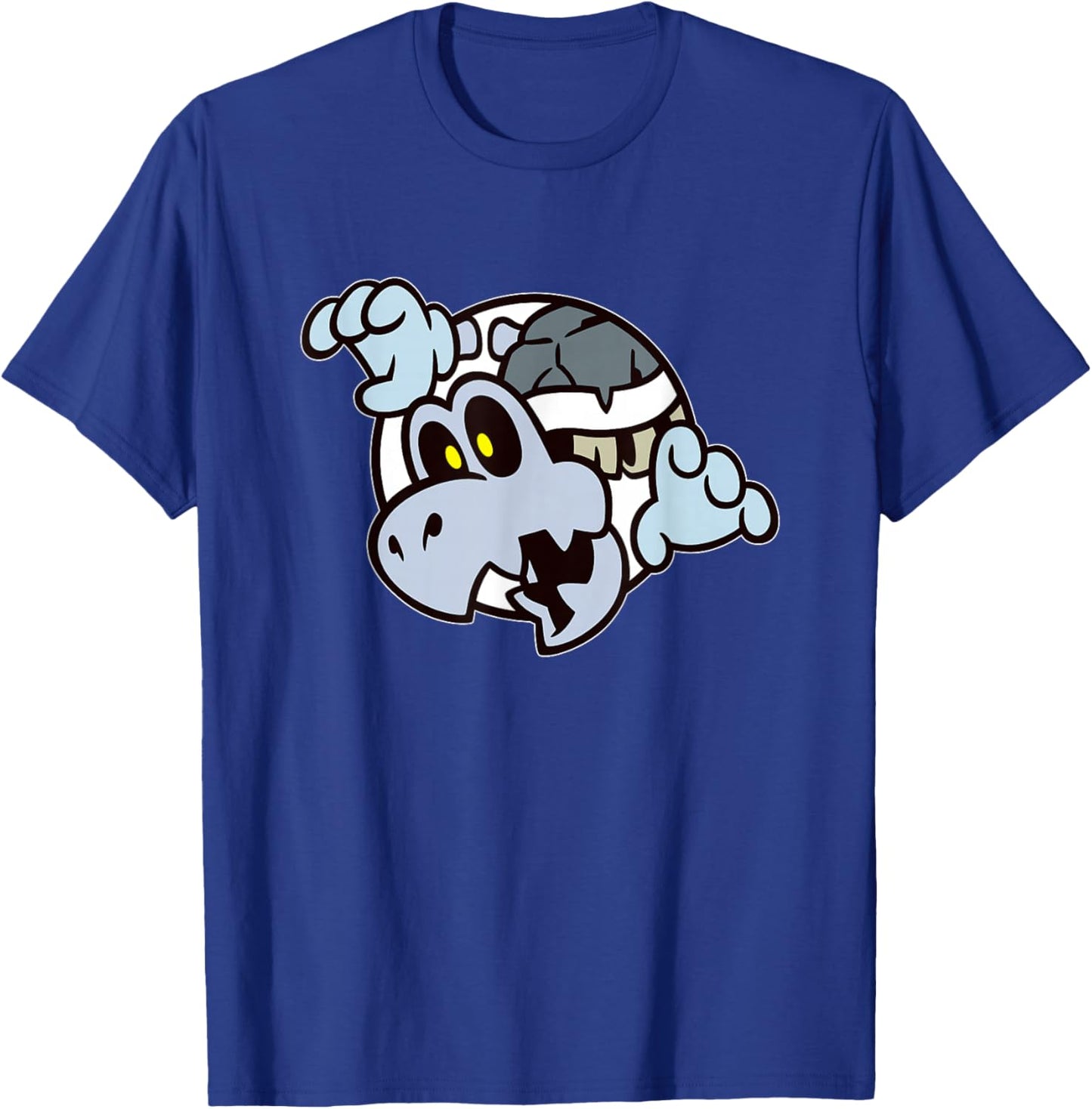 Super Mario Bros 3 Dry Bones Spooky Skeleton Front & Back T-Shirt - T-Shirt | Royal