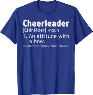 Cheerleader Definition Cheerleading Women Girls Kids Men T-Shirt - T-Shirt | Royal