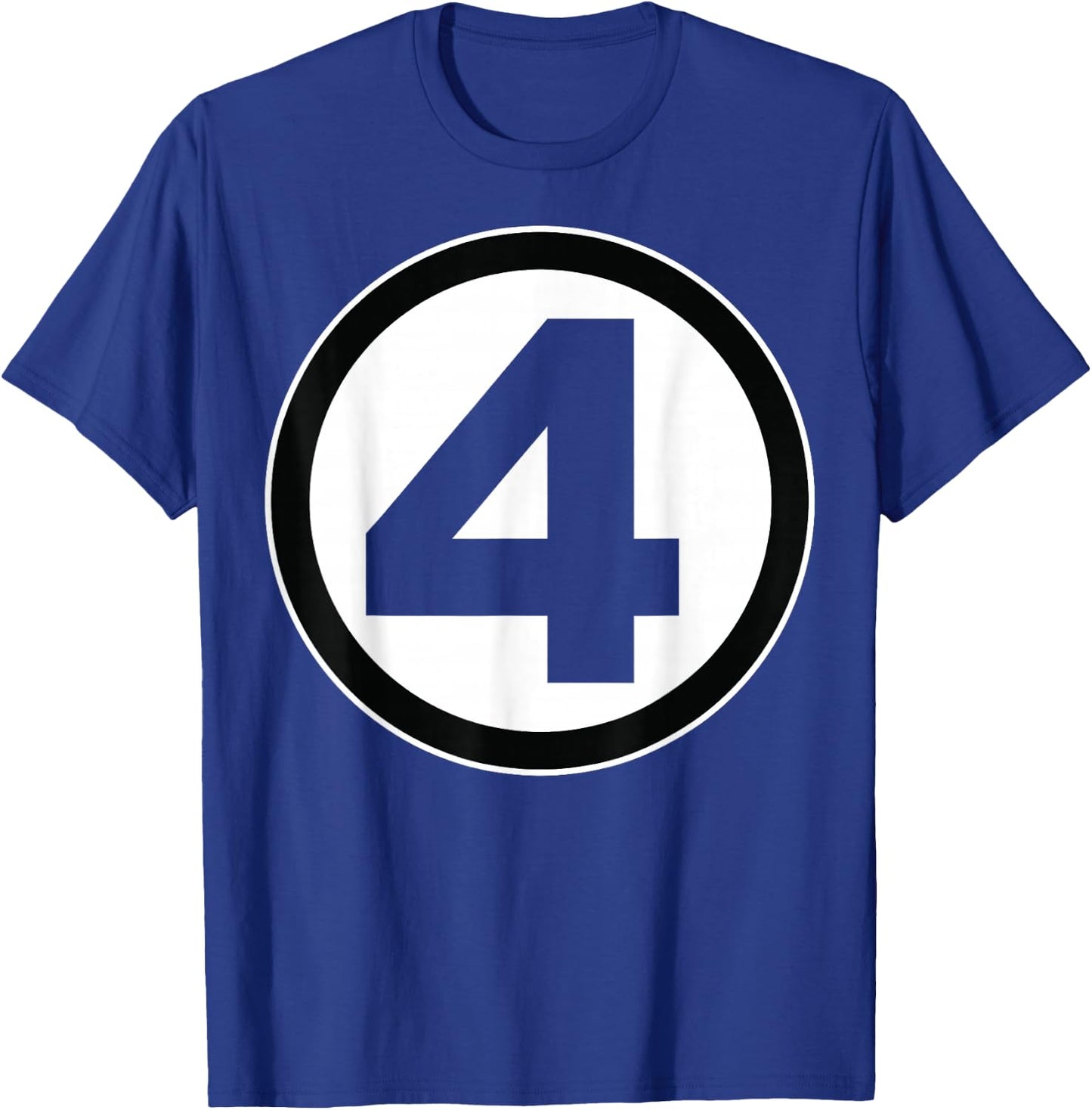 Marvel Fantastic Four Bold Center Chest Logo Small T-Shirt - T-Shirt | Royal