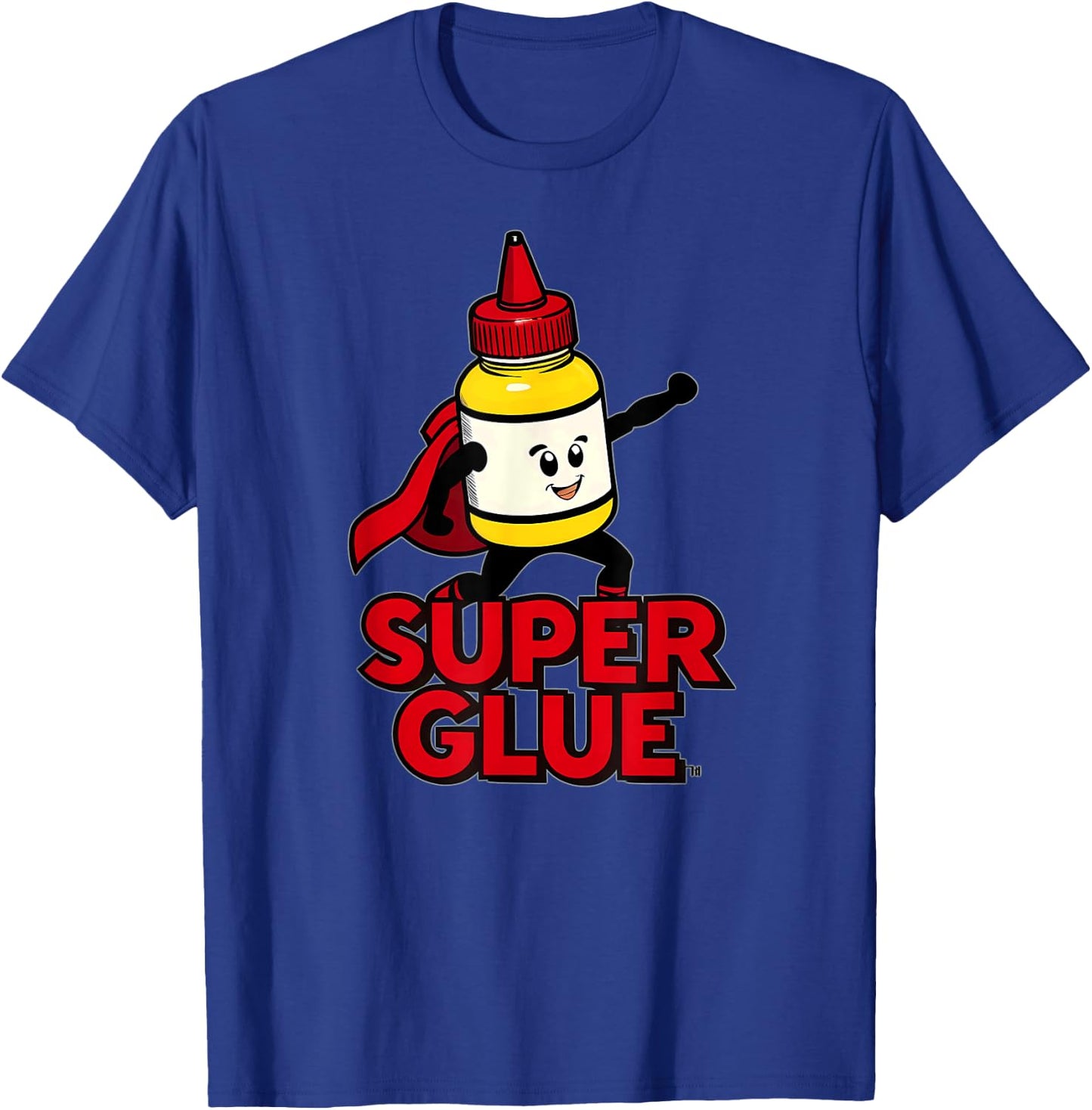 Superhero Super Glue Halloween Costume T-Shirt - T-Shirt | Royal