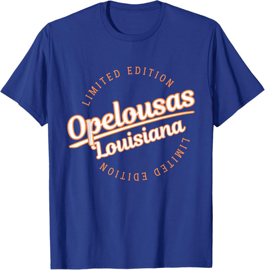 Retro Athletic Opelousas LA Apparel T-Shirt - T-Shirt | Royal