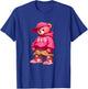 Hip Hop Teddy Bear Women's Girl's T-Shirt - T-Shirt | Royal
