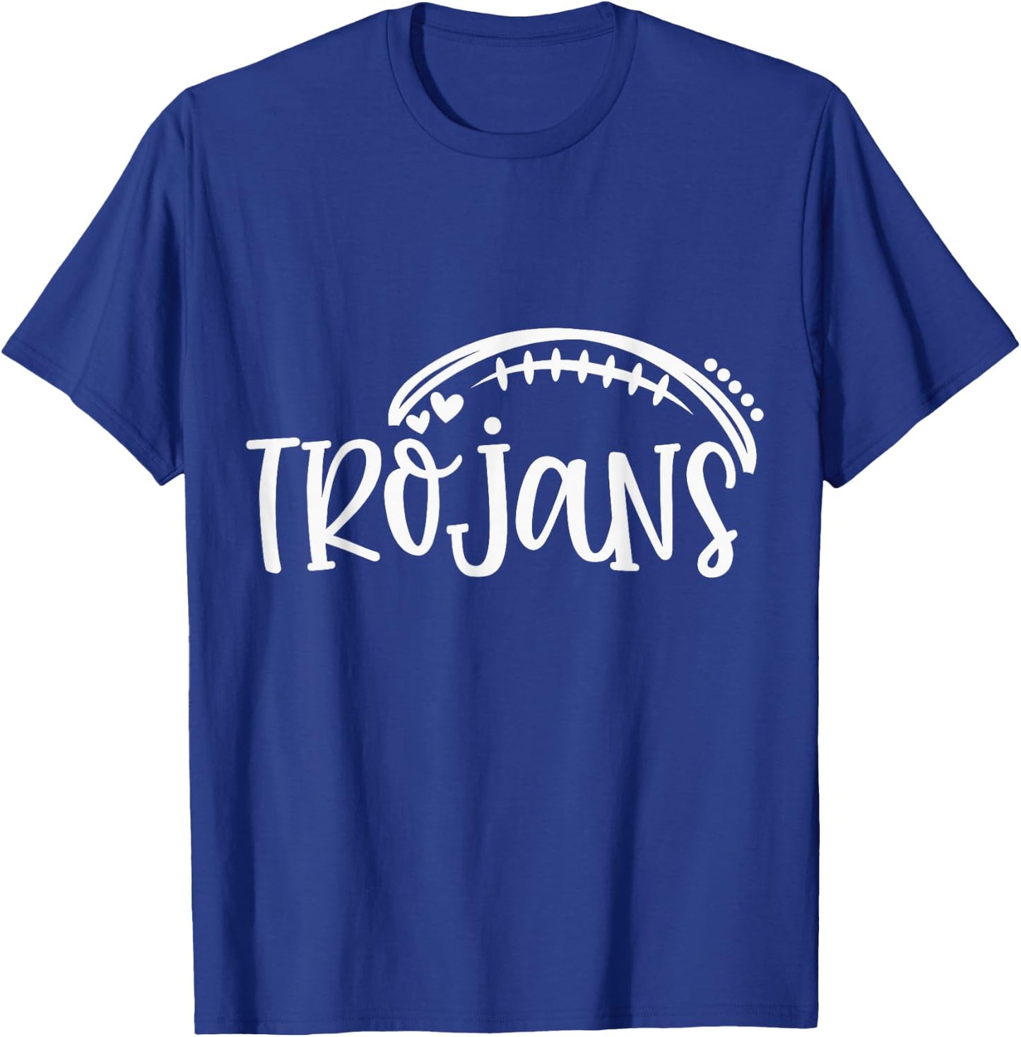 Trojans Pride Football School Spirit Game Day T-Shirt - T-Shirt | Royal