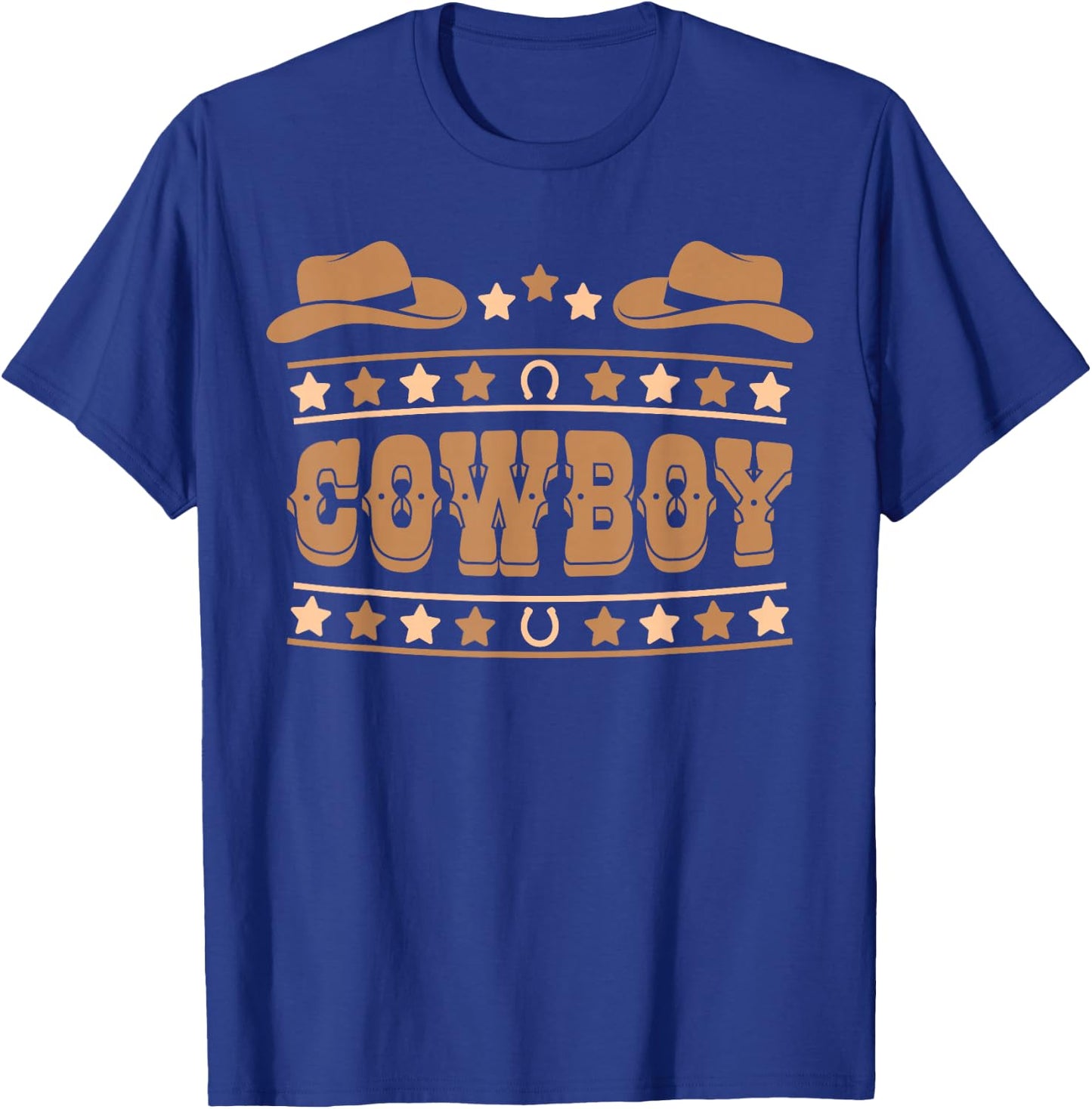 Cute Cowboy Outfit Rodeo Cowboy Western Men Boys Kids Cowboy T-Shirt - T-Shirt | Royal