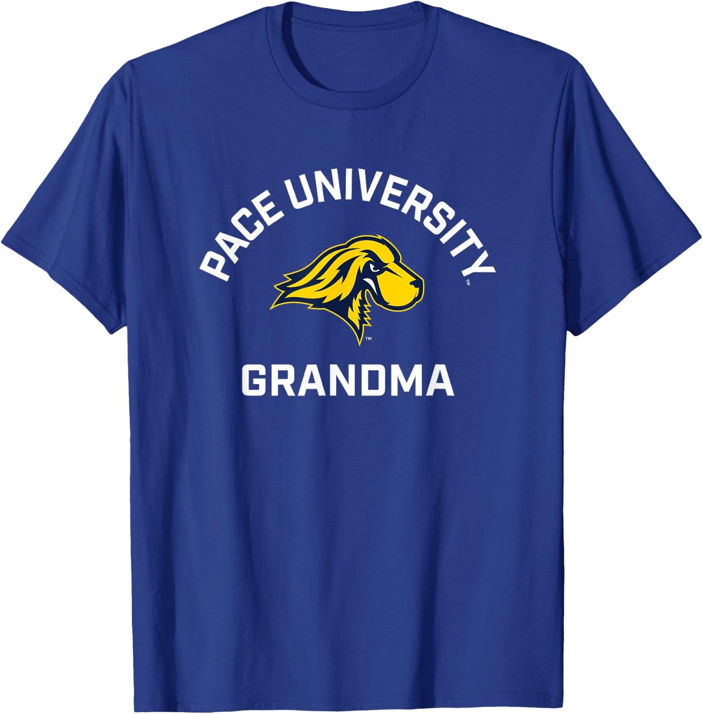 Pace University Setters Arched Grandma T-Shirt - T-Shirt | Royal