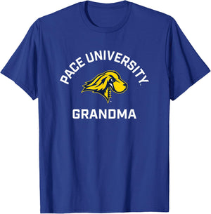 Pace University Setters Arched Grandma T-Shirt - T-Shirt | Royal