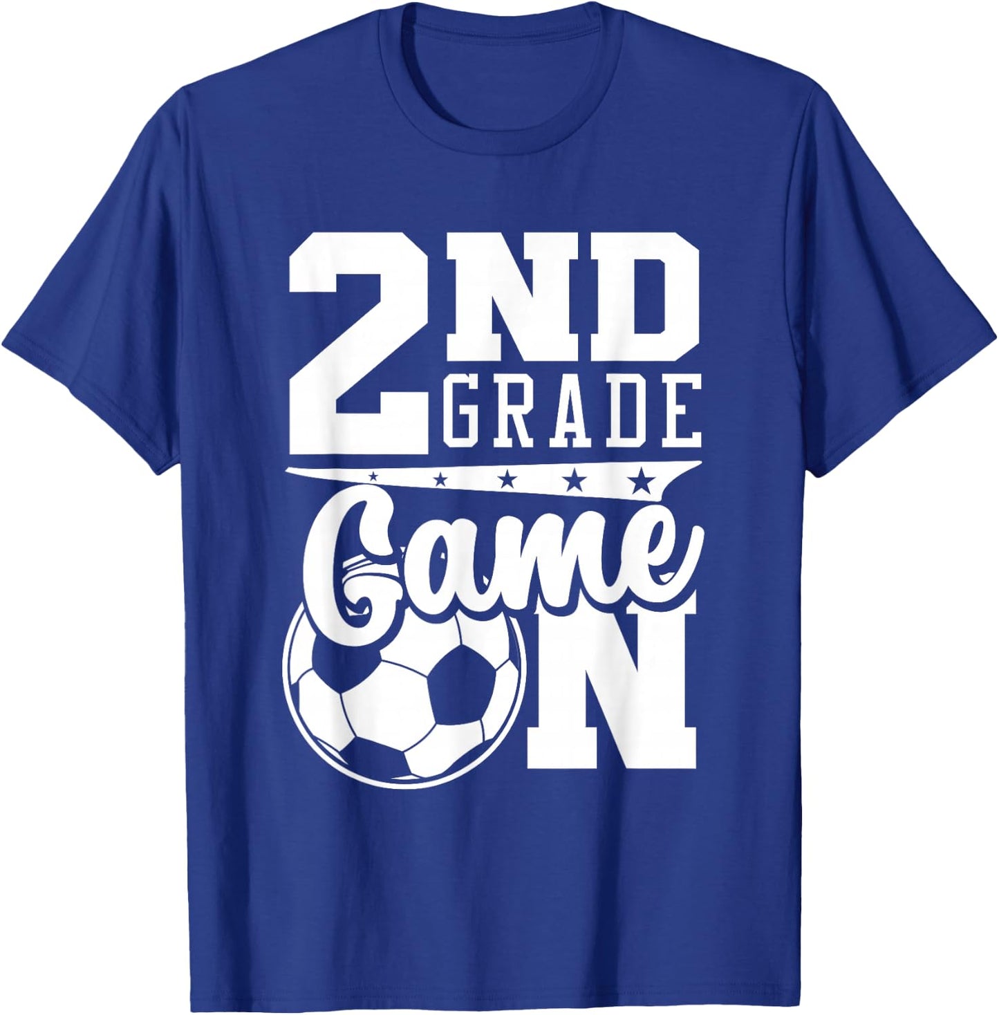 2nd Grade Game On Back To School Soccer Boy Second Grade T-Shirt - T-Shirt | Royal