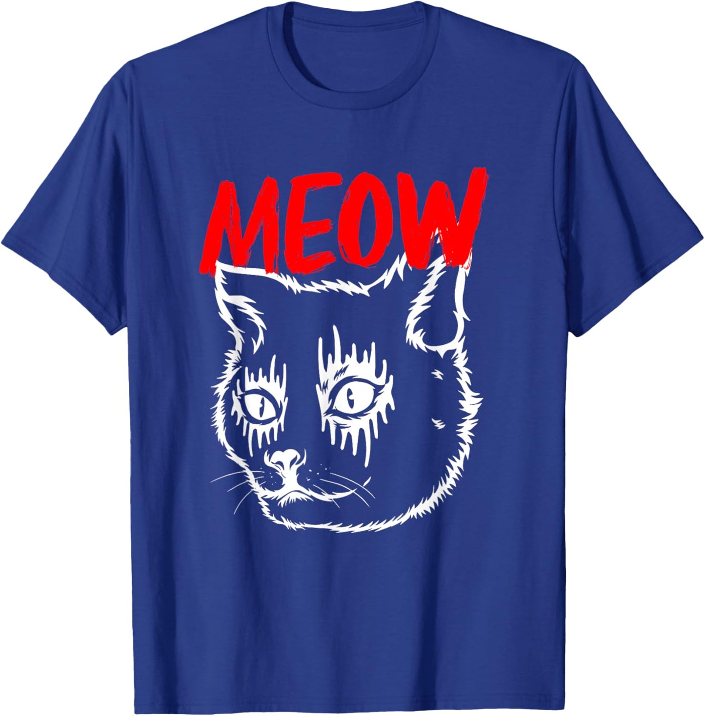 Heavy Metal Satanic Antichrist Meow Death Metal Cat Women Kids T-Shirt - T-Shirt | Royal