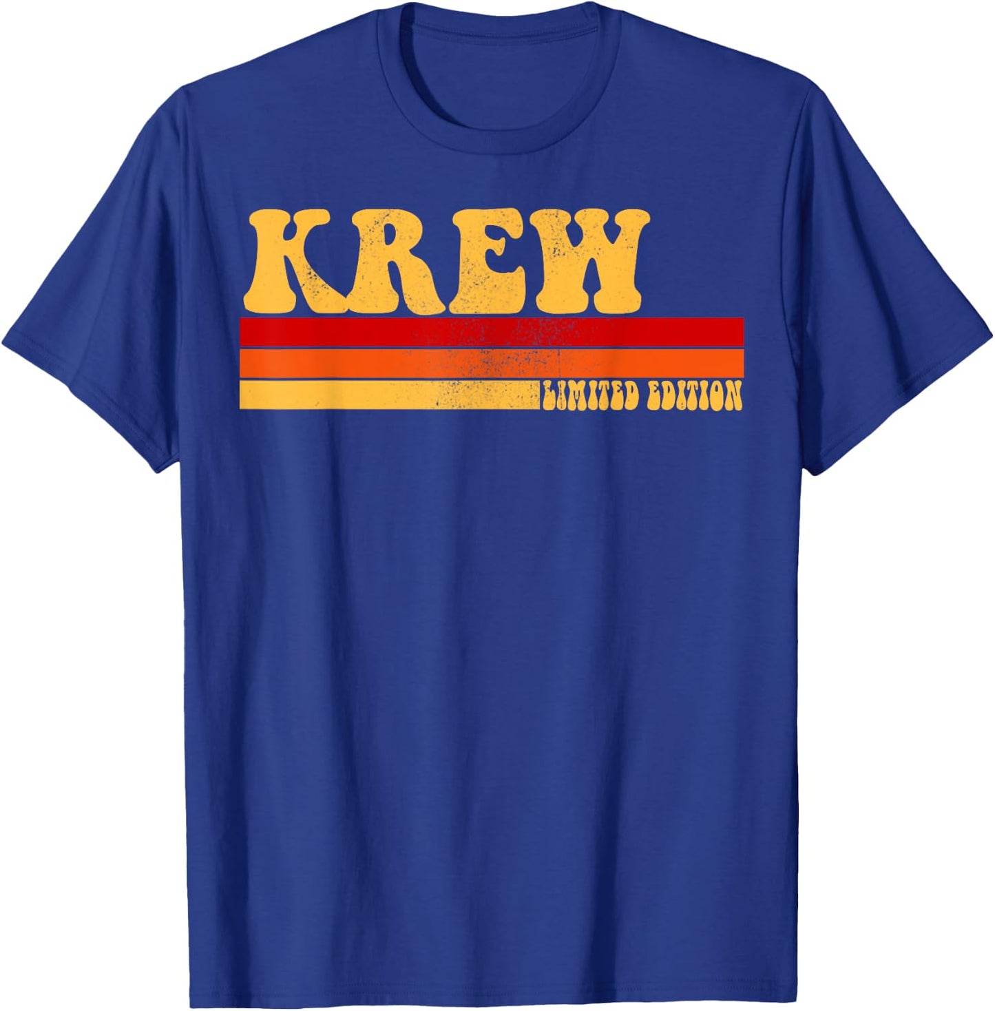 KREW Name Personalized Idea Men Retro Vintage KREW T-Shirt - T-Shirt | Royal
