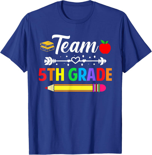 Team 5th Grade Teacher 5th Grade Team Teacher School Grade T-Shirt - T-Shirt | Royal