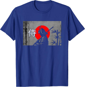 Japanese Samurai Warrior T-Shirt - T-Shirt | Royal