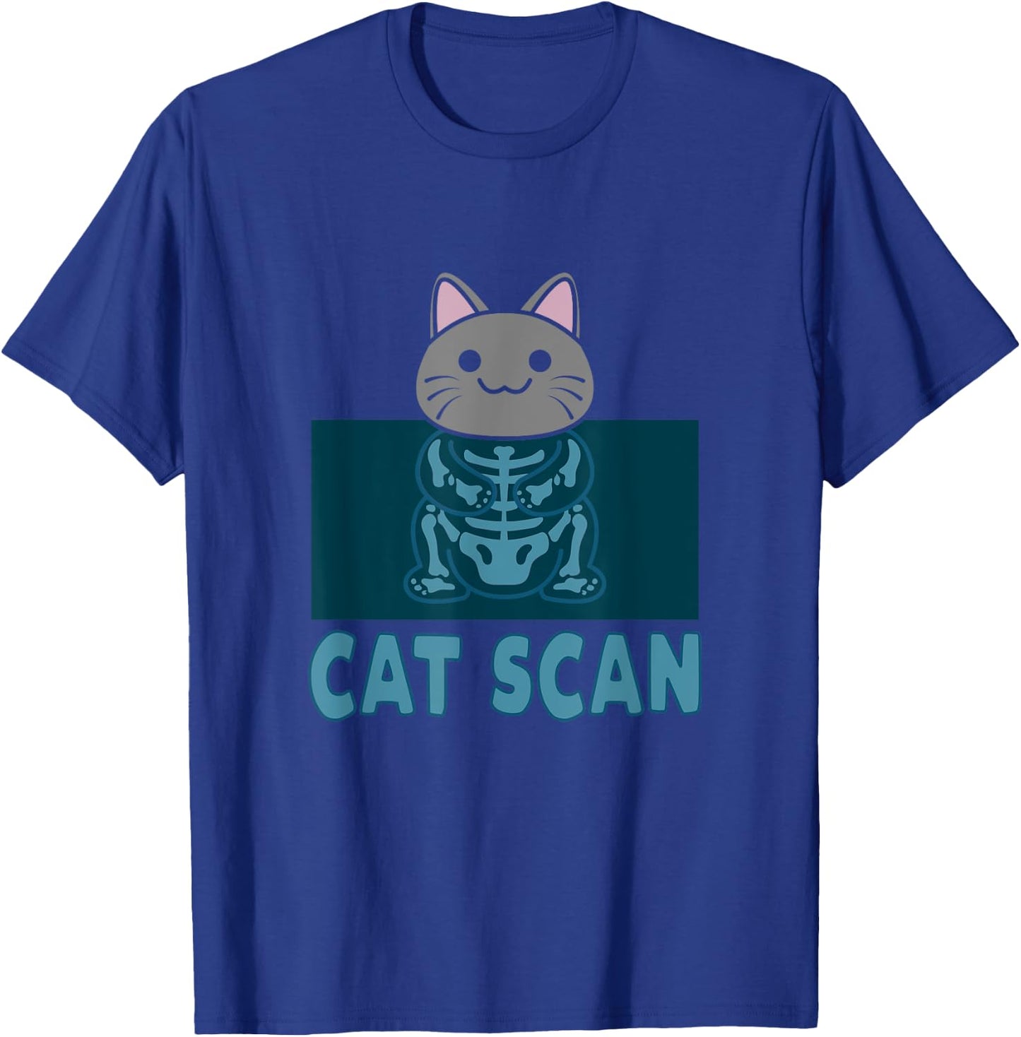 Cat Scan Funny Pun X-Ray Ct-Scan Technician Radiology T-Shirt - T-Shirt | Royal