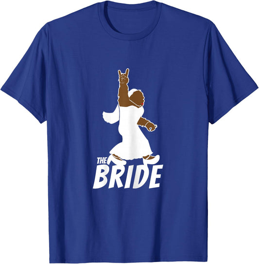 Funny Bigfoot Rock and Roll Wedding Party Gift Bride T-Shirt - T-Shirt | Royal