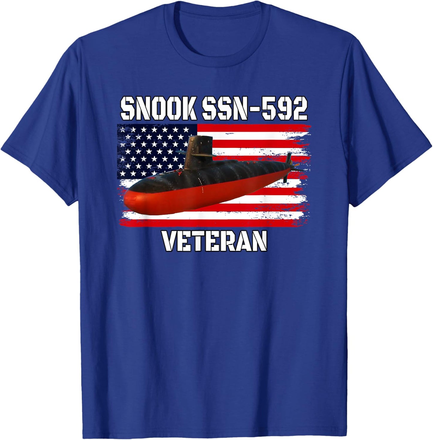 Submarine USS Snook SSN-592 Veteran Grandfather Dad Son T-Shirt - T-Shirt | Royal