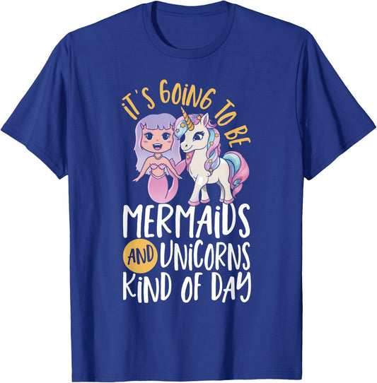 Unicorn Mermaid Funny Mermicorn Women Crazy Day Unicorn T-Shirt - T-Shirt | Royal