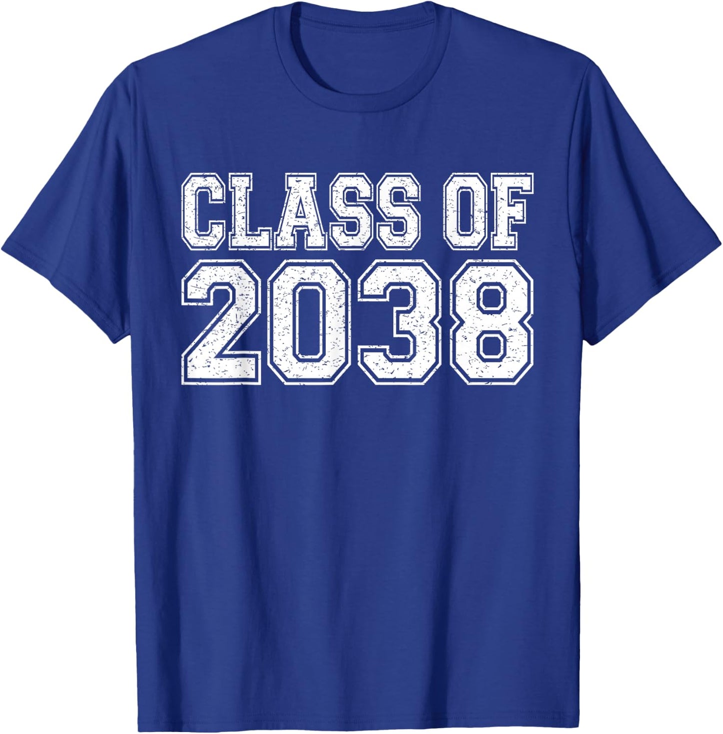Class of 2038 First Day of Pre-k Graduation 2038 Preschool T-Shirt - T-Shirt | Royal