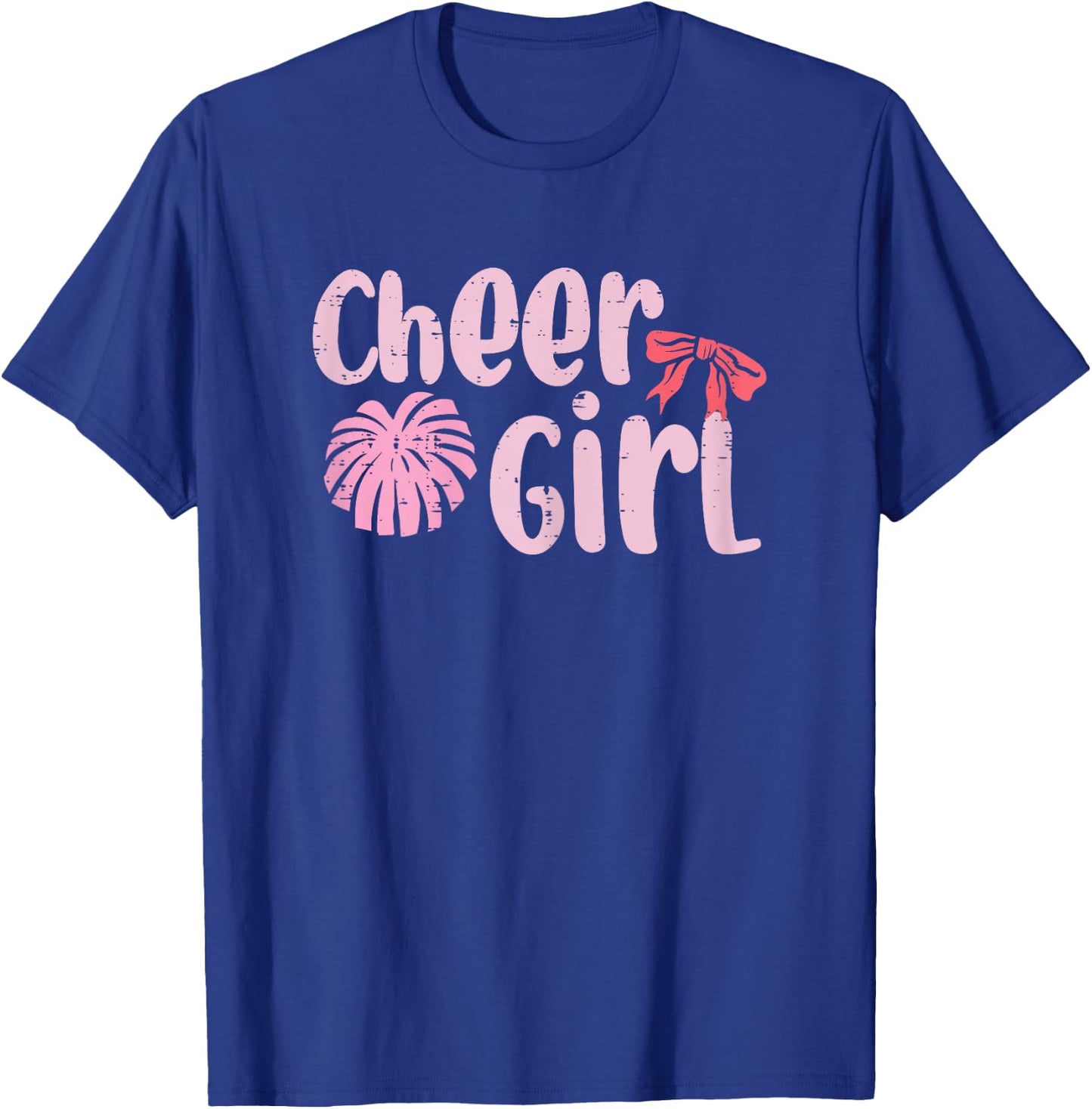 Cheerleading Cheer Girl Cheerleader Girls Kids Youth Women T-Shirt - T-Shirt | Royal