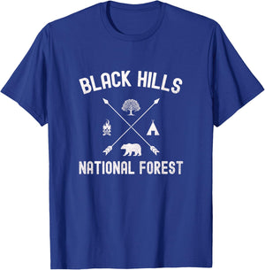 Black Hills National Forest Adventure Explorer Design T-Shirt - T-Shirt | Royal