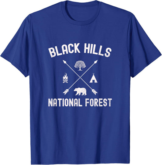 Black Hills National Forest Adventure Explorer Design T-Shirt - T-Shirt | Royal