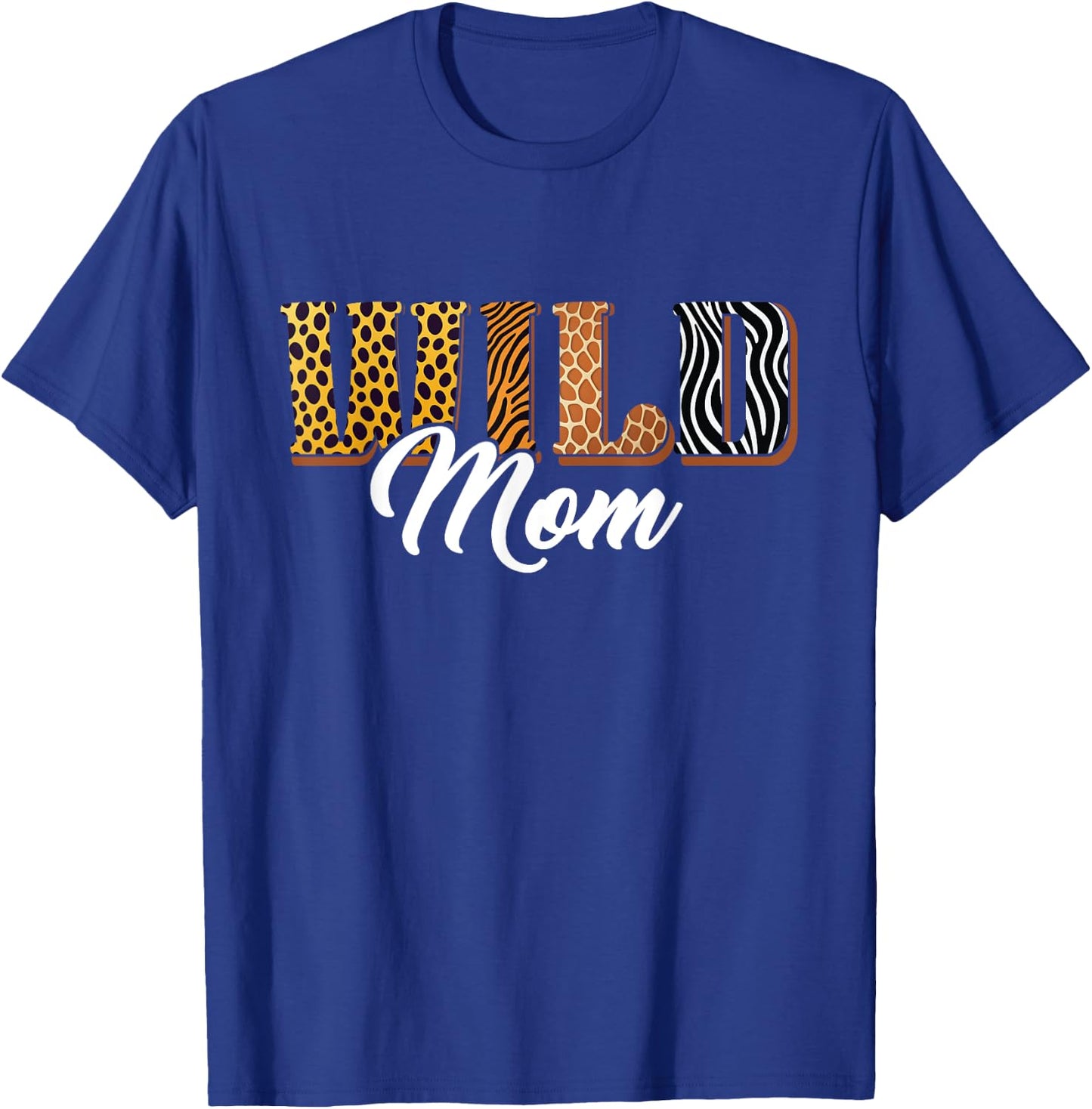 Wild Mom Zoo Safari Jungle Animal Birthday Matching Family T-Shirt - T-Shirt | Royal