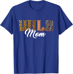 Wild Mom Zoo Safari Jungle Animal Birthday Matching Family T-Shirt - T-Shirt | Royal