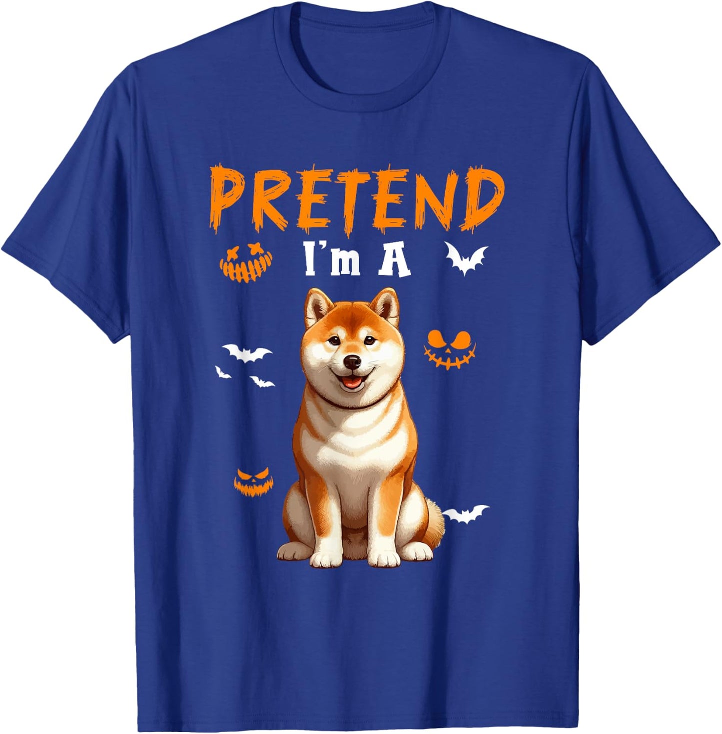 Pretend I'm A Shiba Inu Halloween Costume Owner Kids Family T-Shirt - T-Shirt | Royal