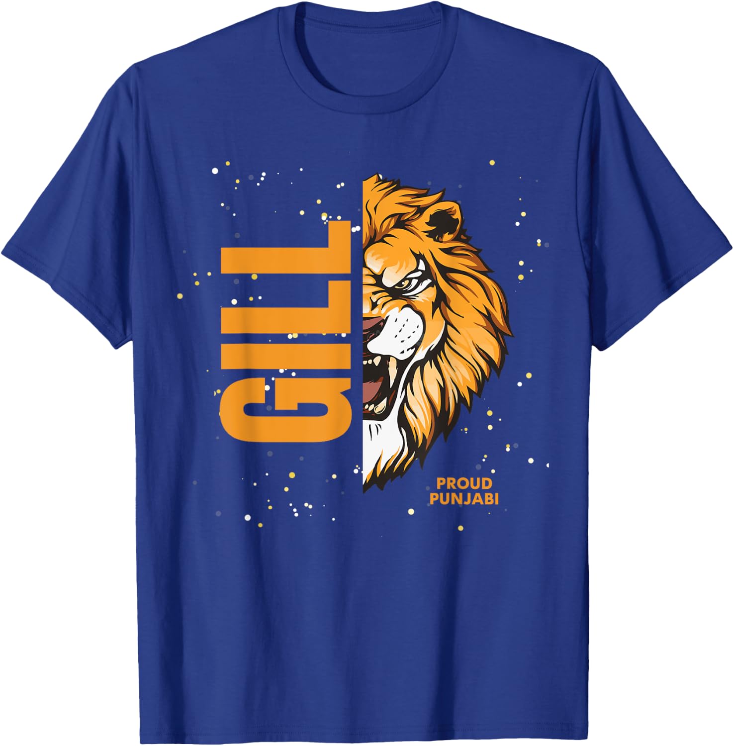 Sikh Punjab Proud Punjabi Gill Lion T-Shirt - T-Shirt | Royal