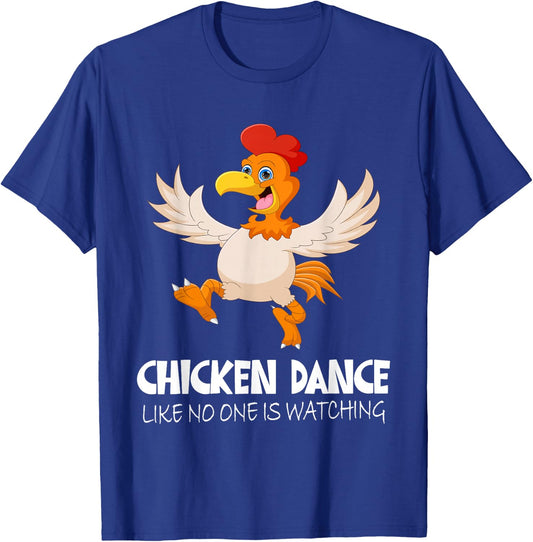 Chicken Dance Like No One Is Watching, Farm Boys Girls Dab T-Shirt - T-Shirt | Royal