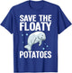 Funny Manatee Designs Women Floaty Potato Sea Cows T-Shirt - T-Shirt | Royal