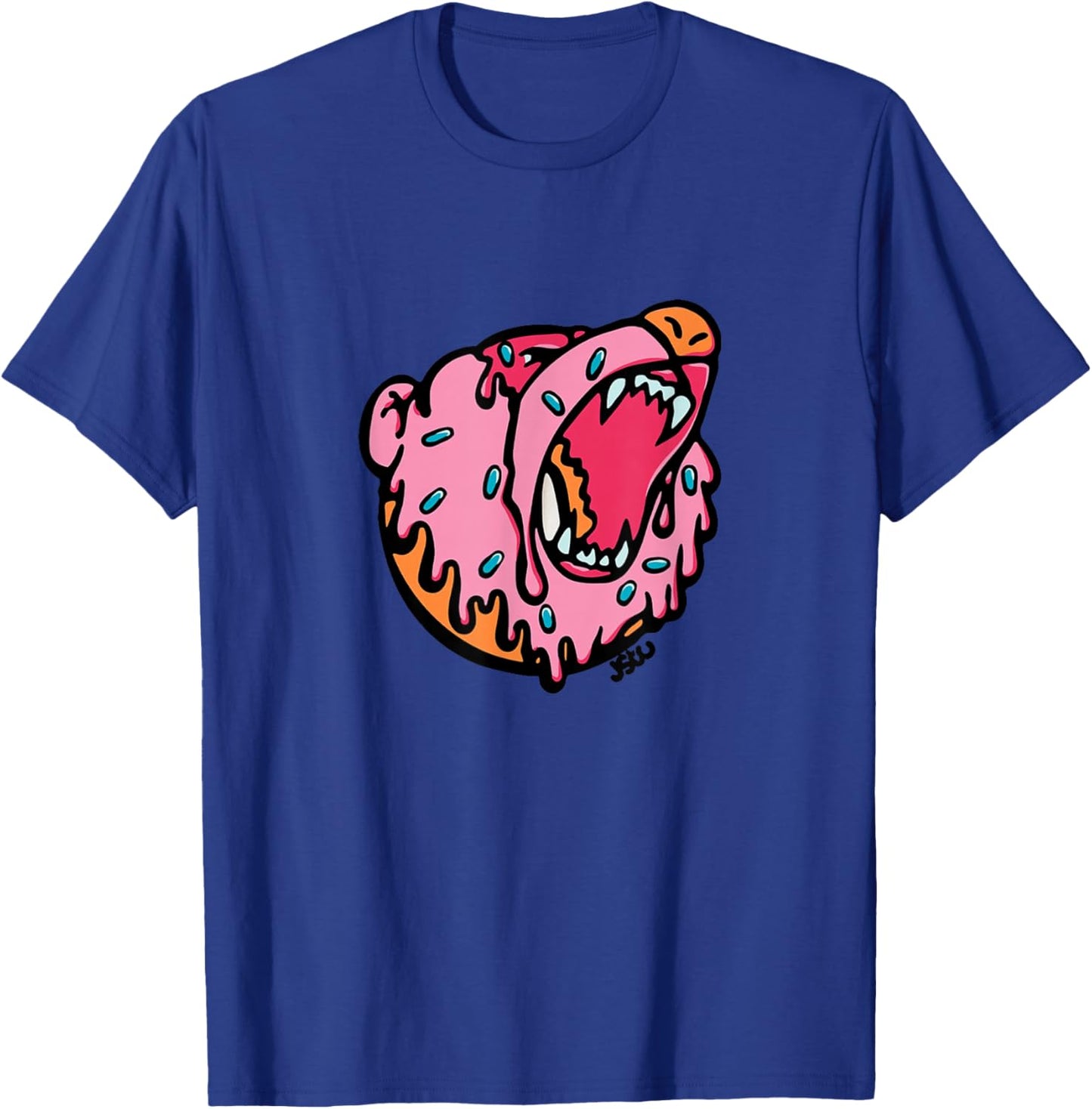 Morejstu Merch Jstu Dough Bear Merch Donut Tiger T-Shirt - T-Shirt | Royal