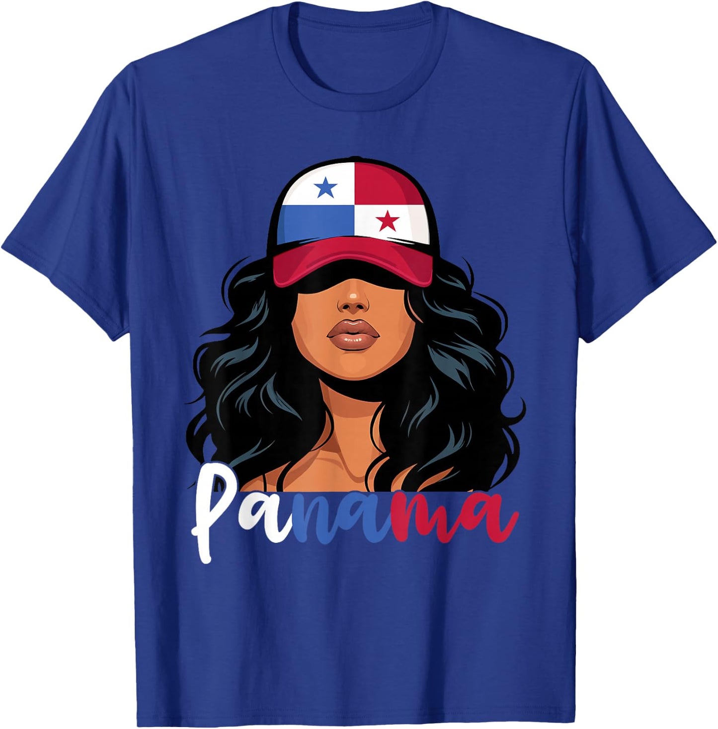 Panamanian Girl Panama Flag Proud Panameña Women T-Shirt - T-Shirt | Royal