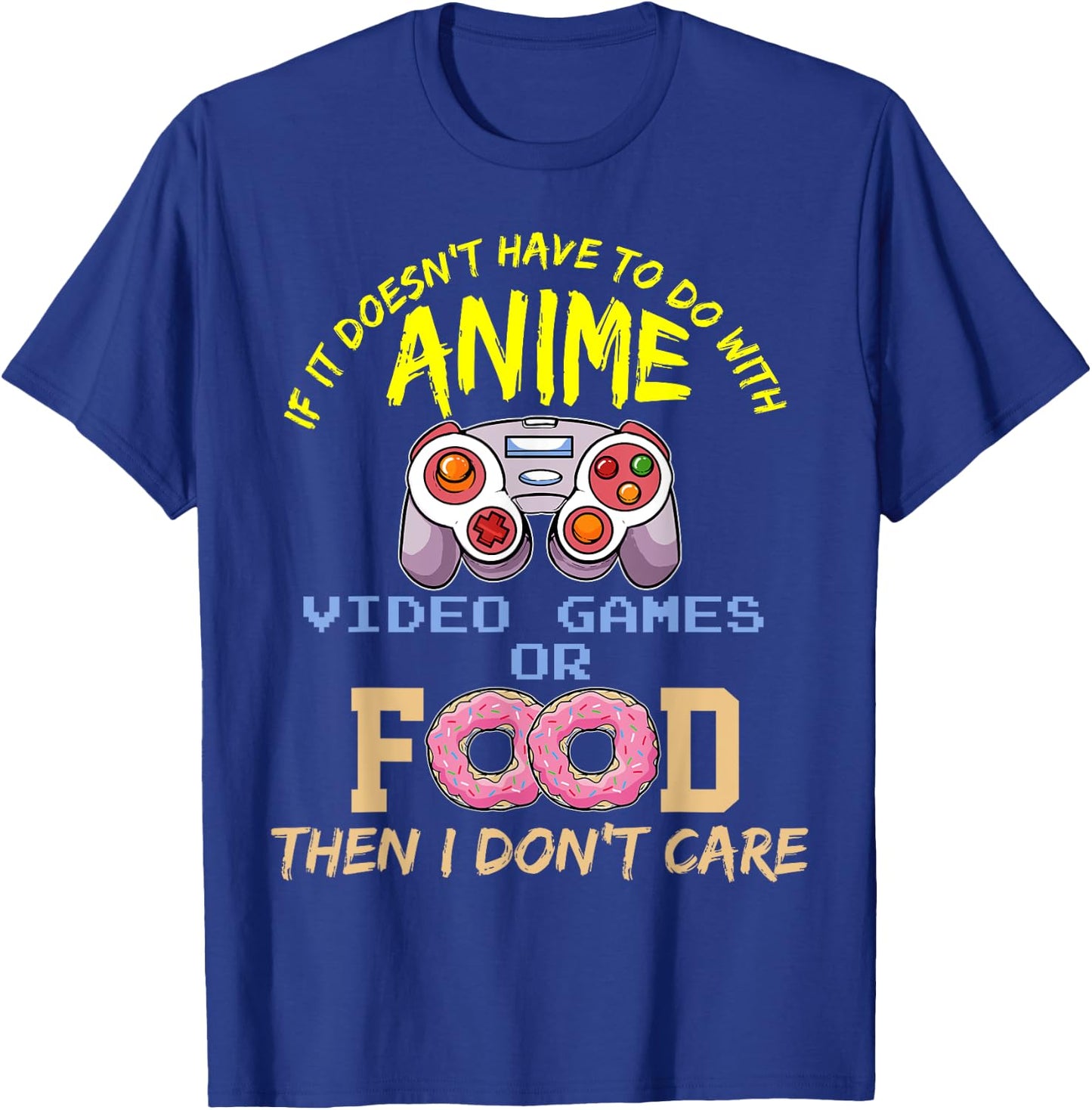 Anime Video Gaming Gamer T-Shirt - T-Shirt | Royal