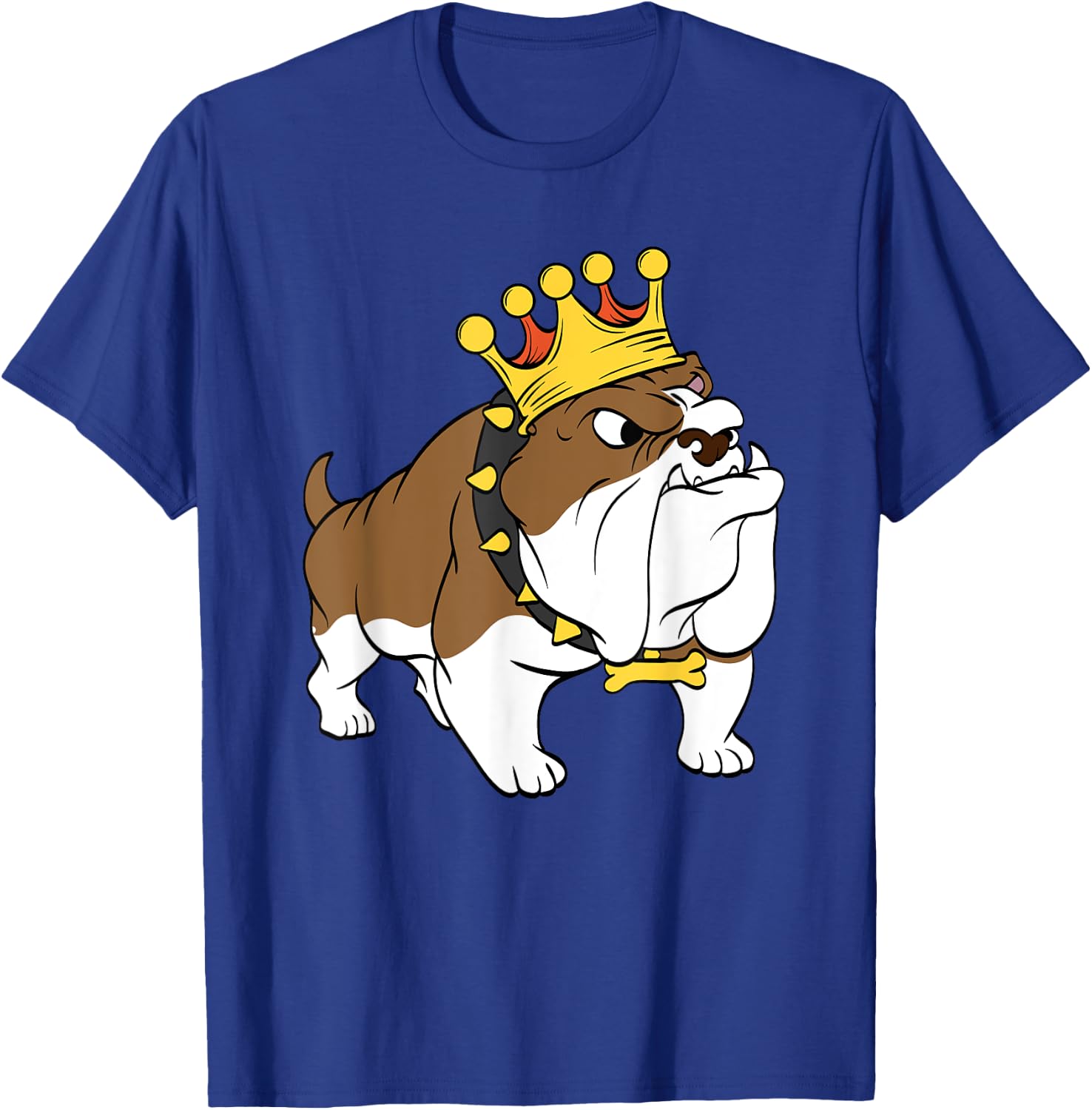 Bulldog Crown Animal World Dog Lover Women Girls Kids T-Shirt - T-Shirt | Royal