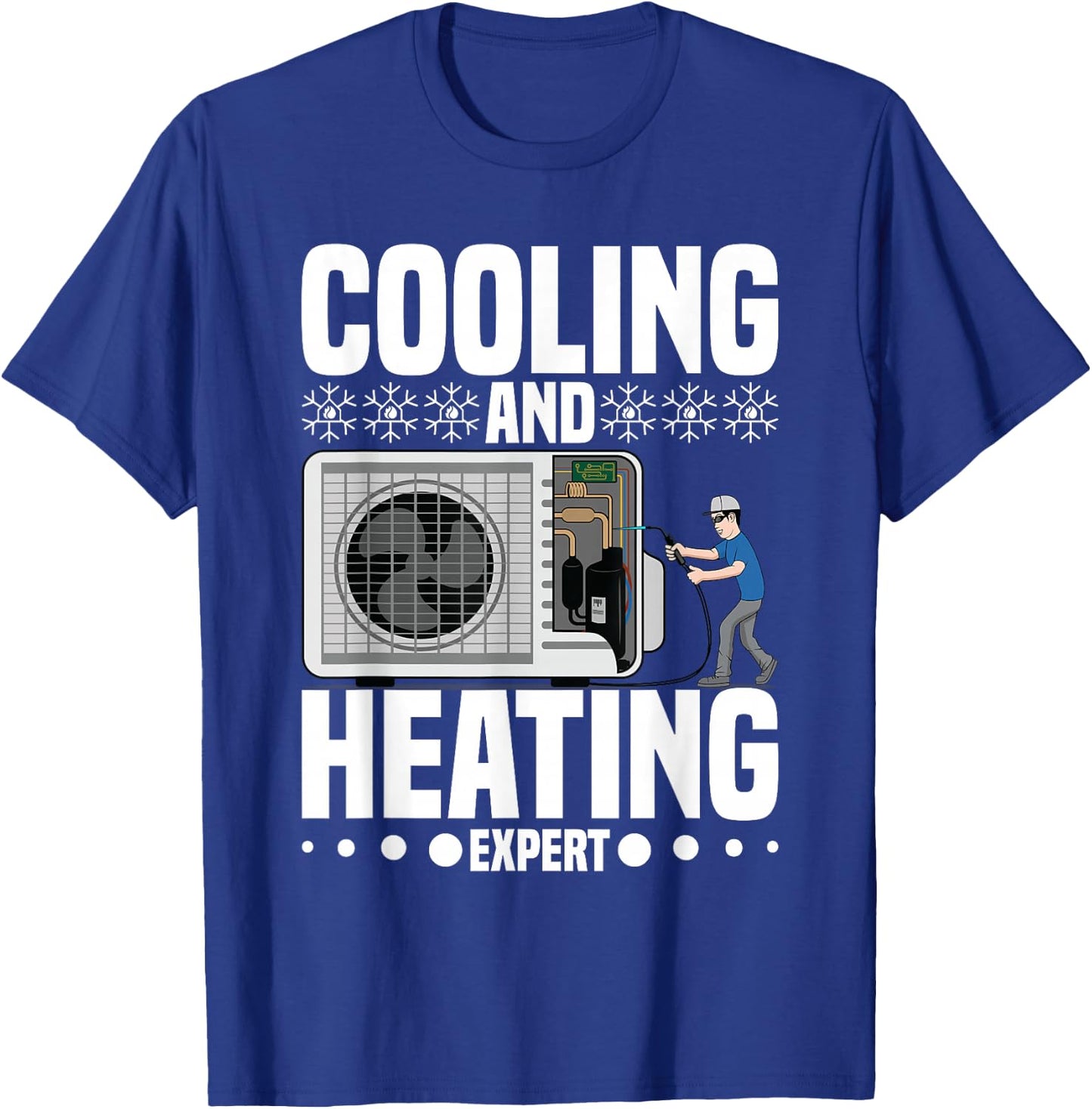 HVAC Technician HVAC Mechanic AC Repairman HVAC Engineer T-Shirt - T-Shirt | Royal