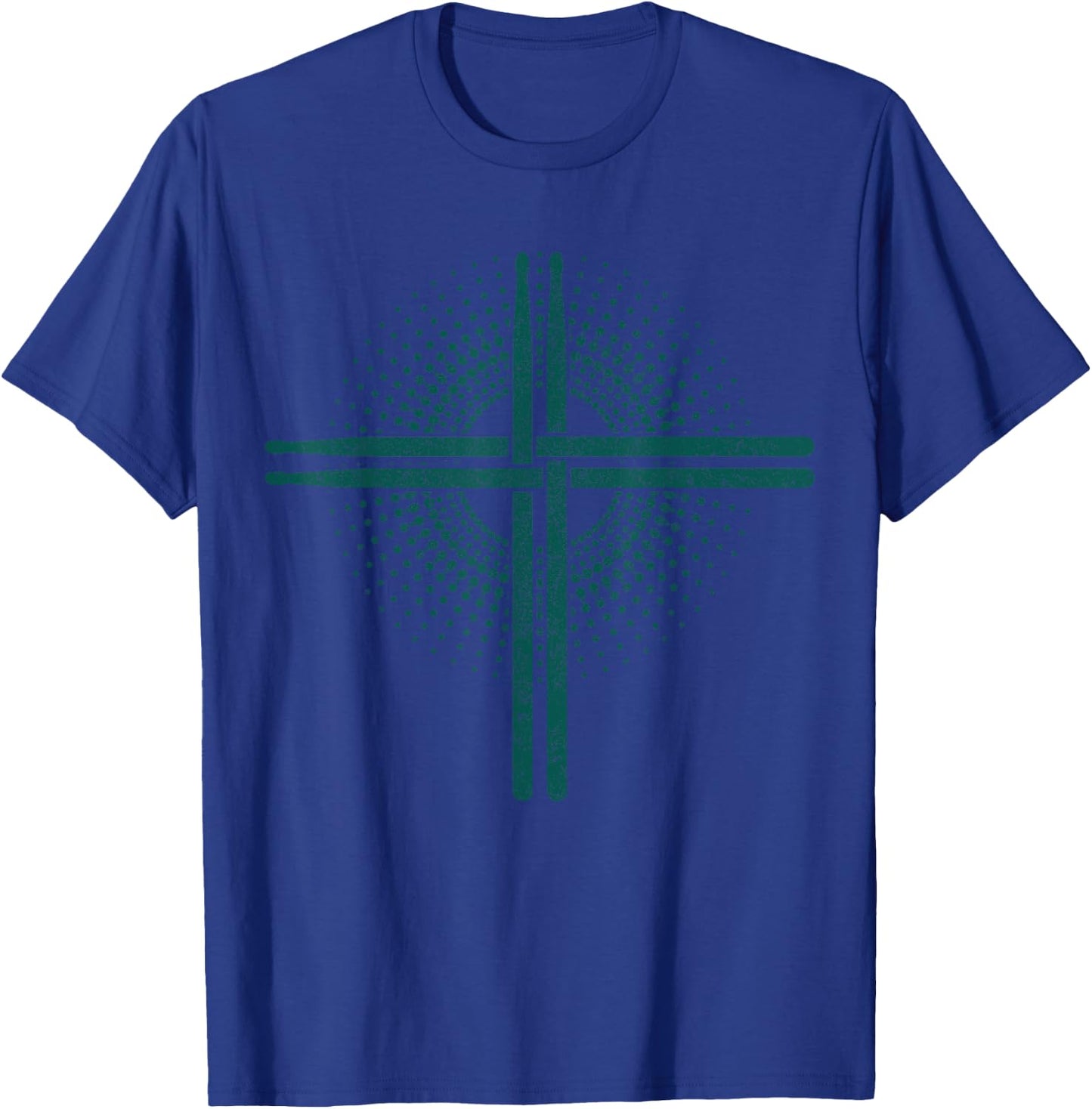 Christian Drummer Drumsticks Cross Drumming for Jesus T-Shirt - T-Shirt | Royal