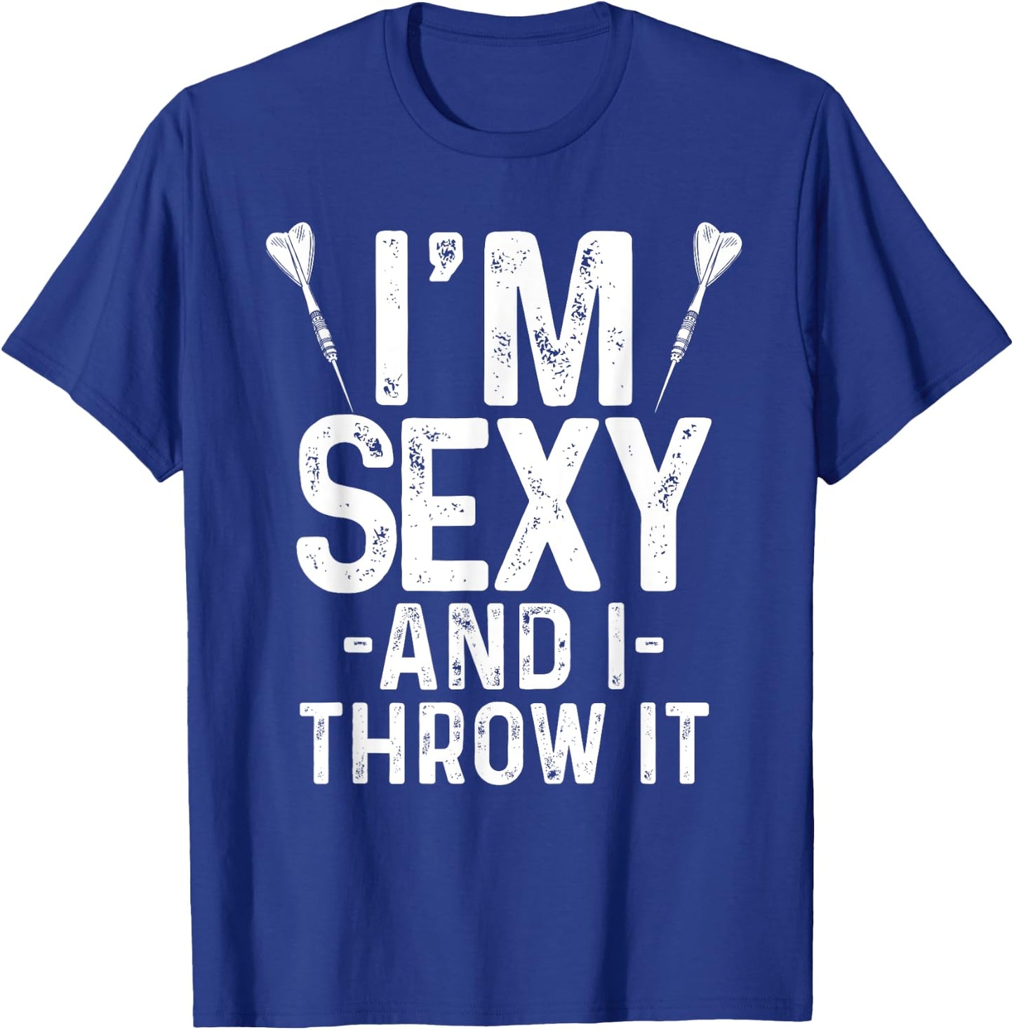 Funny Dart Design Women Dartboard Lovers Dart Player T-Shirt - T-Shirt | Royal