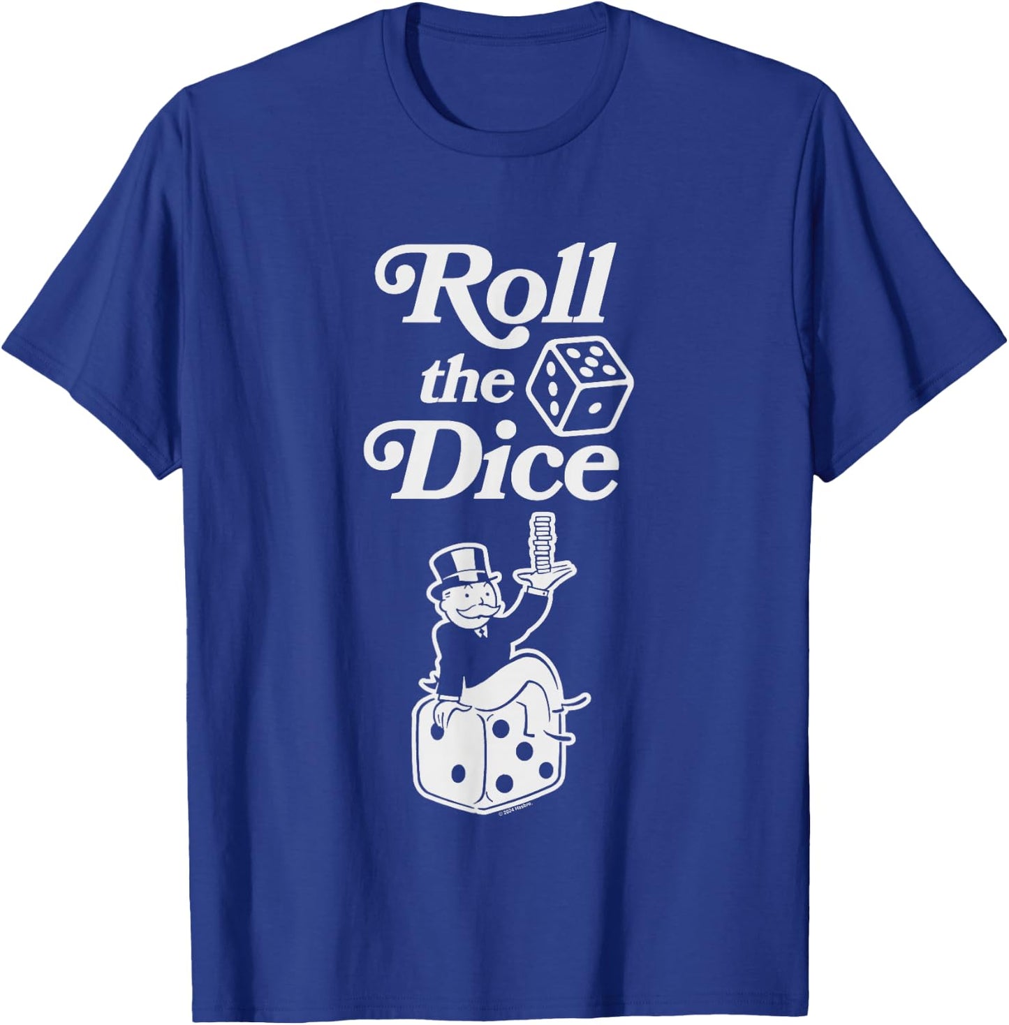 Monopoly Roll The Dice Rich Uncle Milburn Pennybags Logo T-Shirt - T-Shirt | Royal