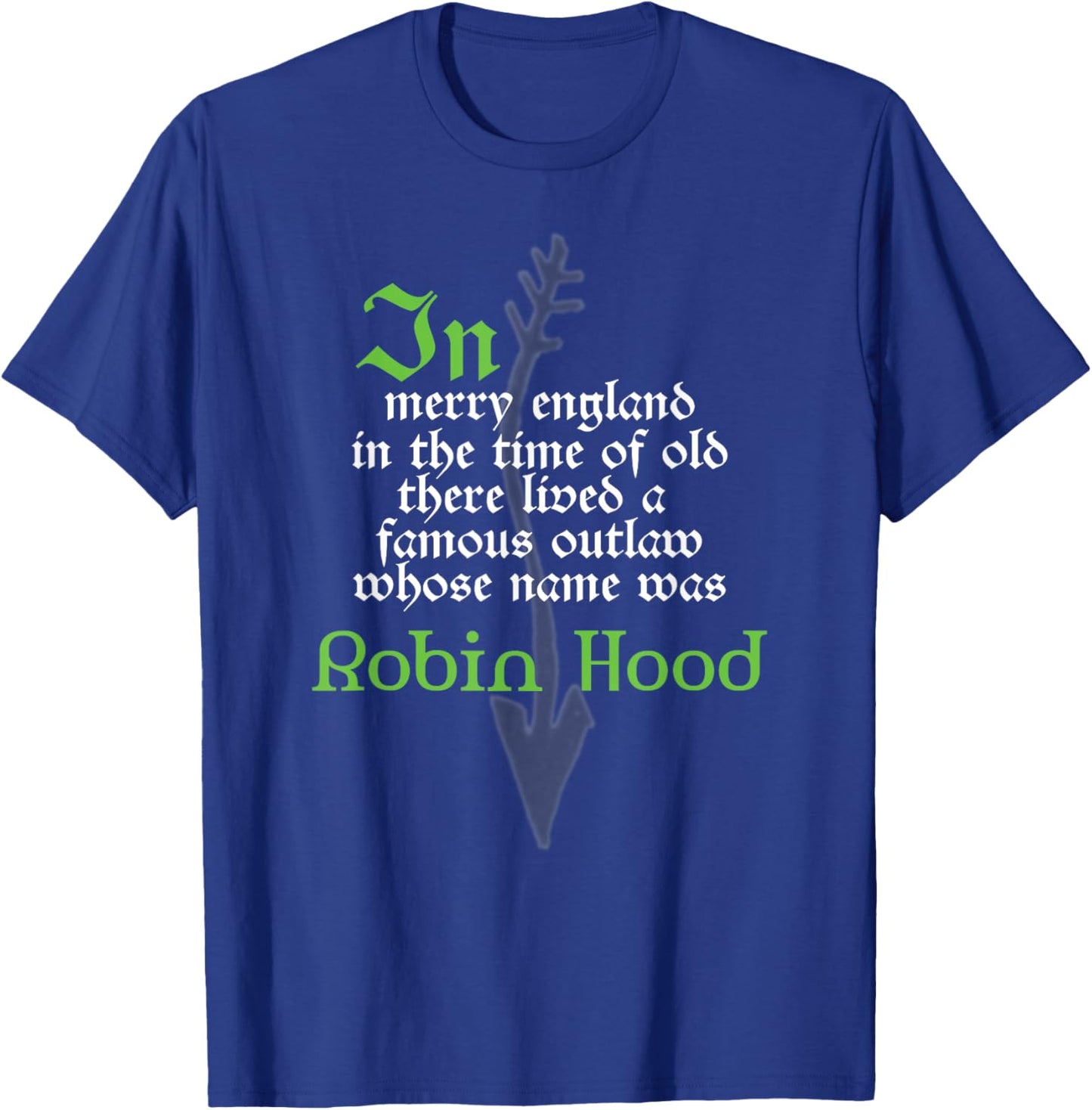 Robin Hood T Shirt for Book Lovers and Literature Fans T-Shirt - T-Shirt | Royal
