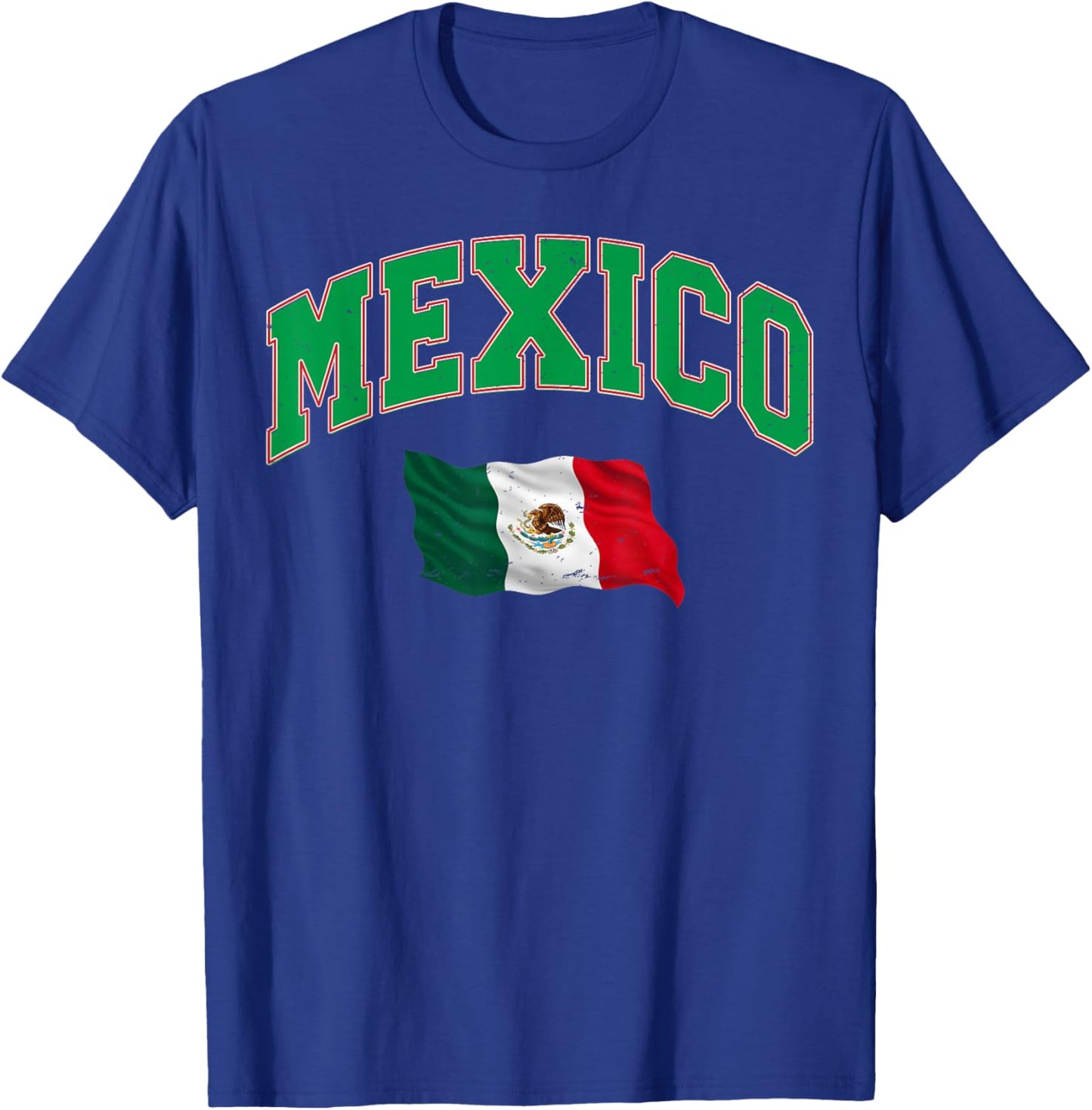 Mexico Flag Shirt - Proud Mexican Women Men Kids Mexico T-Shirt - T-Shirt | Royal