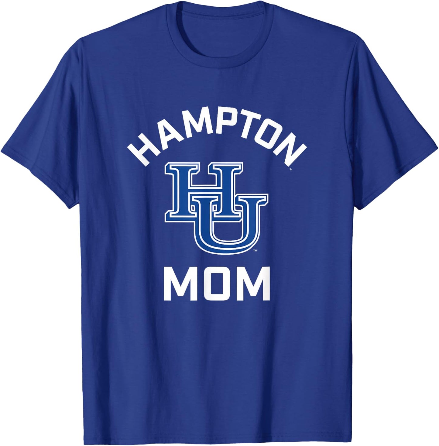 Hampton University Pirates Arched Mom T-Shirt - T-Shirt | Royal