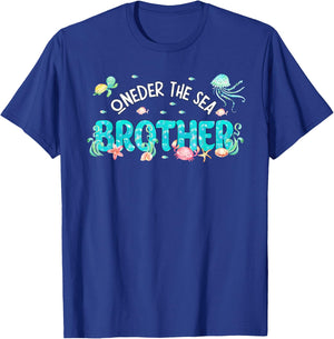 Under Sea Brother Birthday Girl Boy Matching Family Party T-Shirt - T-Shirt | Royal