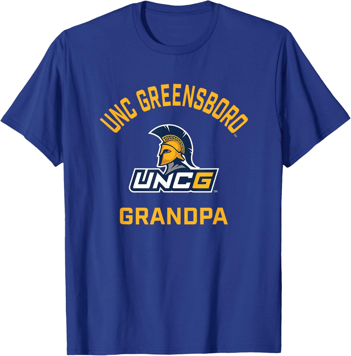UNC Greensboro UNCG Spartans Arched Grandpa T-Shirt - T-Shirt | Royal