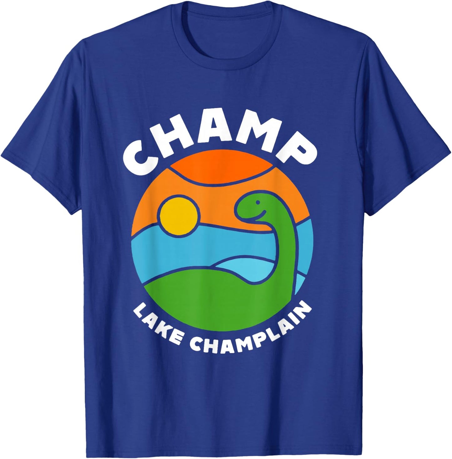 Champ The Monster Lake Champlain Burlington Vermont Souvenir T-Shirt - T-Shirt | Royal