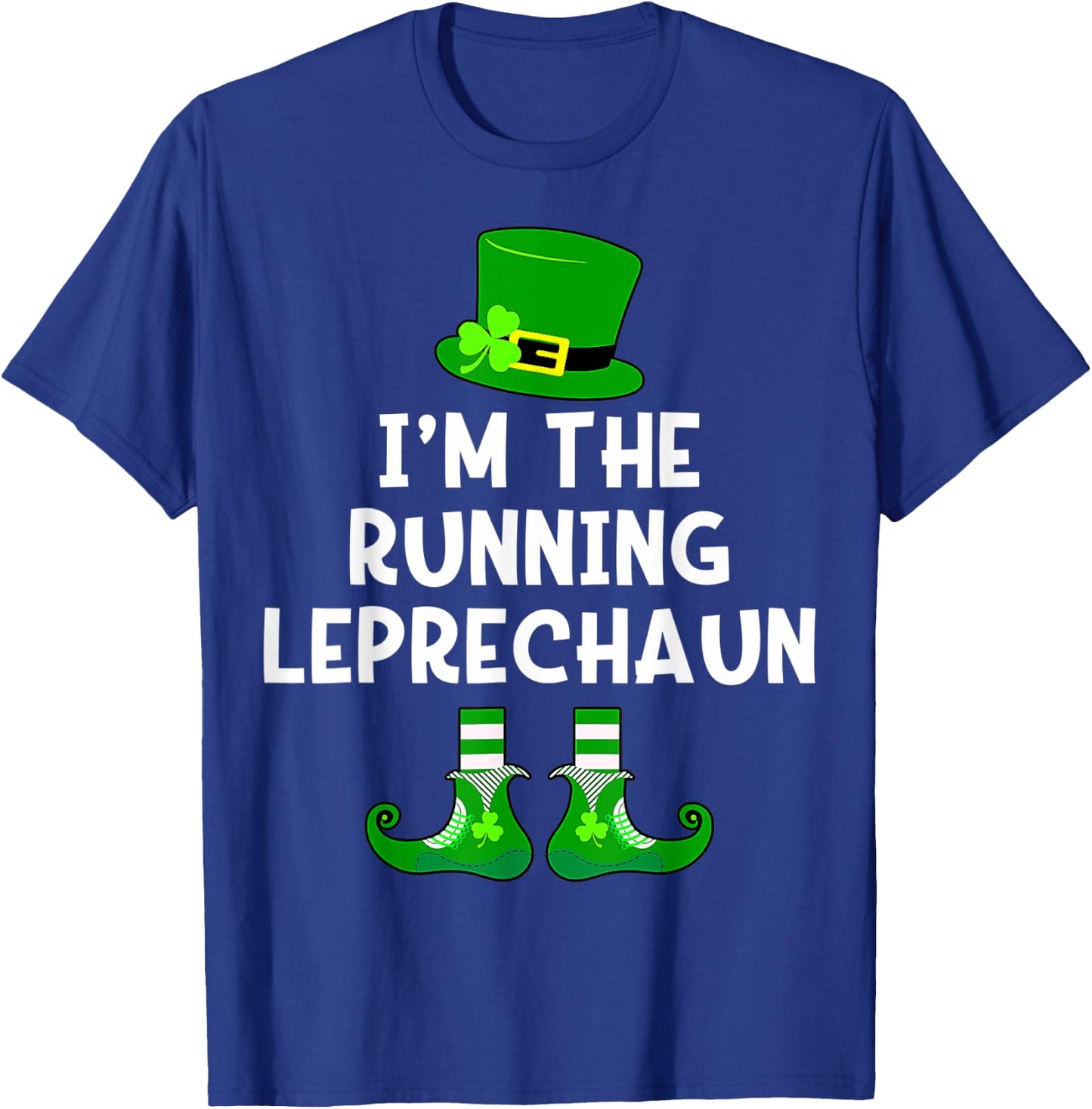 Running Leprechaun St Patrick's Day Runner T-Shirt - T-Shirt | Royal